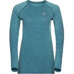 Odlo Essential Seamless T-Shirt Crew Neck L/S Womens Reef Waters Melange