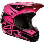 Fox V1 Costa Helmet Musta/Pinkki