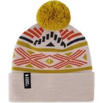 Mons Royale Pom-Pom Beanie Oatmeal/Retro Red