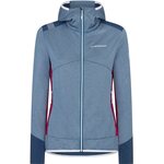 La Sportiva Aequilibrium Thermal Hoody Womens Storm Blue / Red Plum