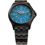 Traser P67 Officer Pro GunMetal SkyBlue PVD-coated stainless steel