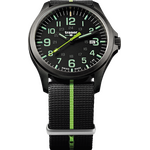Traser P67 Officer Pro GunMetal Black/Lime Nato Strap