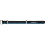 Traser Nato strap 22mm Black - Blue 105740