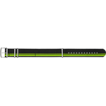 Traser Nato strap 22mm Black - Green 105741
