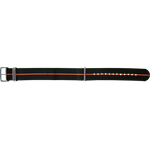 Traser Nato strap 22mm Black - Orange 107419