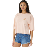 Rip Curl Aloha With Love Heritage Crop Womens Light Peach