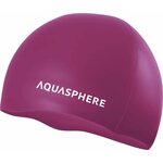 Aquasphere Plain Silicone Cap Dark Pink / White