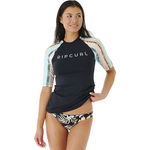 Rip Curl Ripple Effect UPF SS Top Womens Black