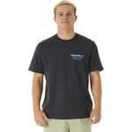 Rip Curl Postcards 2nd Reef Tee Mens Washed Black