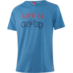 Löffler Printshirt LIG Merino-Tencel CF Mens Bluebird