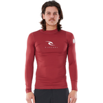 Rip Curl Corps Long Sleeve UV Tee Maroon