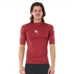 Rip Curl Corps Short Sleeve UV Tee Maroon