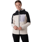 Cotopaxi Abrazo Hooded Full-Zip Fleece Jacket
 Womens Black / Cream