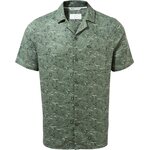 Craghoppers NosiBotanical Hula Short Sleeved Shirt Mens Spruce Green Print