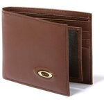 Oakley Leather Wallet Small Earth Brown