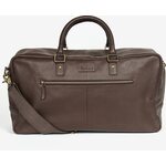 Barbour Highgate Leather Holdall Dark Brown