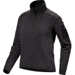 Arc'teryx Covert Zip Neck Womens (2024) Black Heather II