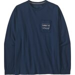 Patagonia Long Sleeved '73 Skyline Pocket Responsibili Tee Mens Lagom Blue