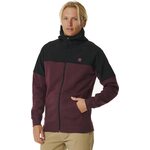 Rip Curl Anti Series Viral Zip Through Mens Maroon