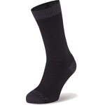 Sealskinz Wiveton Waterproof Warm Weather Mid Length Sock Black / Dark Grey