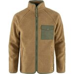 Fjällräven Vardag Pile Fleece Mens Buckwheat Brown / Laurel Green (232-625)