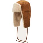 Stetson Bomber Cap Calf Split Brown