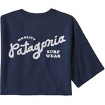 Patagonia Quality Surf Pocket Responsibili-Tee Mens New Navy