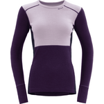 Devold Lauparen Merino 190 Base Shirt Womens Orchid / Lilac / Ink