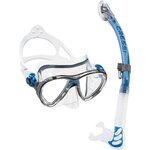 Cressi Big Eyes Evo + Alpha Ultra Dry Blue