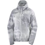 Salomon Bonatti Cross Full Zip HD AOP Womens White / Gray Violet / Frost Gray