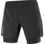 Salomon Cross Twinskin Shorts Mens Deep Black