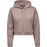 Black Diamond Crop Pullover Hoody Womens Pale Mauve