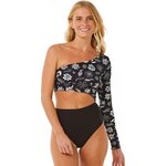 Rip Curl Holiday One Shoulder Surfsuit Black