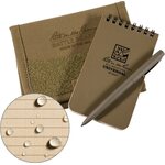 Rite in the Rain Tri-Fold Notebook Kit 3" x 5" Tan
