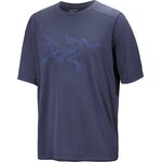 Arc'teryx Cormac Logo SS Mens Black Sapphire Heather