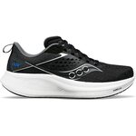 Saucony Ride 17 Wide Mens Black / White