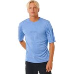 Rip Curl Dawn Patrol UPF Short Sleeve Mens Blue Marle