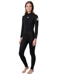 Rip Curl Womens Freelite Back Zipper Steamer 3/2 GB Black