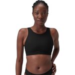 Speedo Solid Highneck Top with Mesh Anthracite