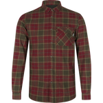 Seeland Glen Flannel Shirt Mens Red Forest Check