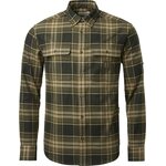 Chevalier Heron Flannel Shirt Mens Evergreen Checked