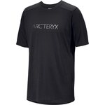 Arc'teryx Ionia Merino Wool Arc'word Logo Short Sleeve Mens Black