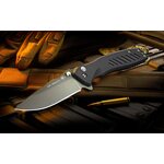 Spartan Blades Pallas Button Lock Black Blade