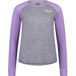 Mons Royale Icon Merino Raglan Long Sleeve Womens Grey Heather / Lupin