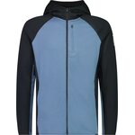 Mons Royale Approach Merino Gridlock Hood Mens Blue Slate / Black