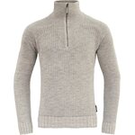 Devold Bispen Wool Zip Neck Grey Melange
