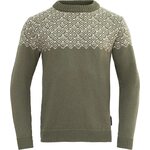 Devold Bjørnøya Sweater Crew Neck Lichen/Offwhite