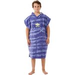 Rip Curl Mixed Hooded Towel Boy Ocean Blue Tie Dye