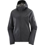 Salomon Gore-Tex Infinium Windstopper Softshell Jacket Womens Deep Black