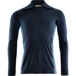 Aclima WarmWool Polo Mens Navy Blazer/Coastal Fjord